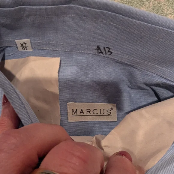 Men's Light Blue Dress Shirt - Picture 2 of 3